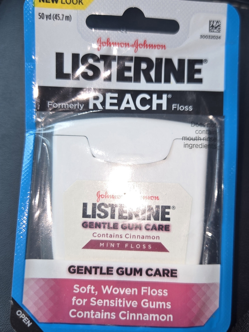 Listerine Gentle Gum Care Cinnamon Mint Floss 50 Yards DISCONTINUED.